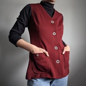 Vintage maroon vest
